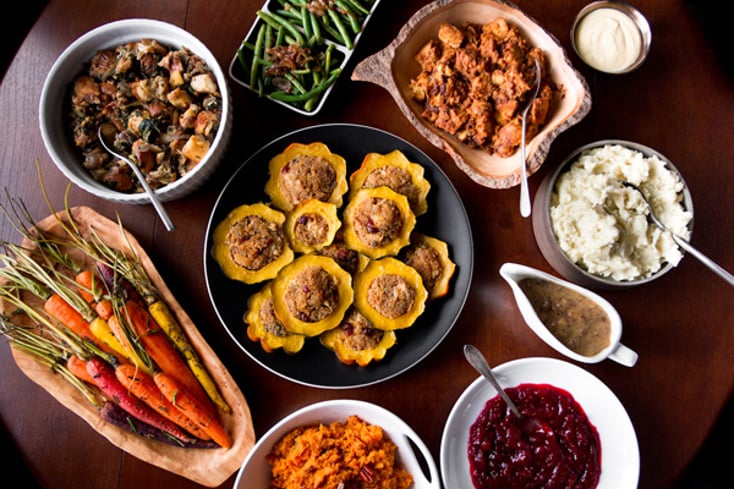a vegetarian thanksgiving menu