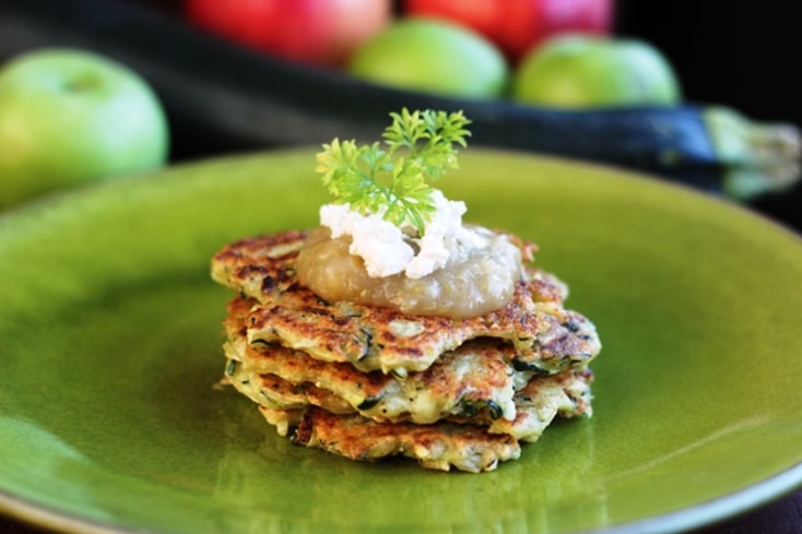zucchini apple pancakes