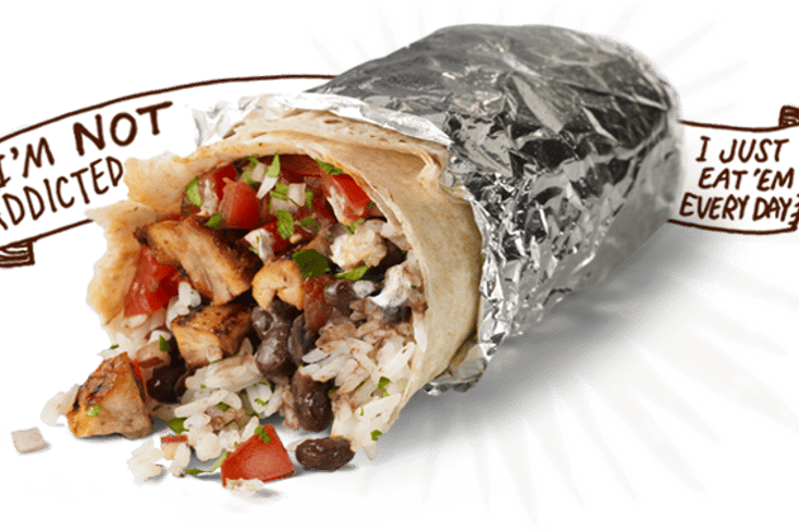 chipotle menu burrito