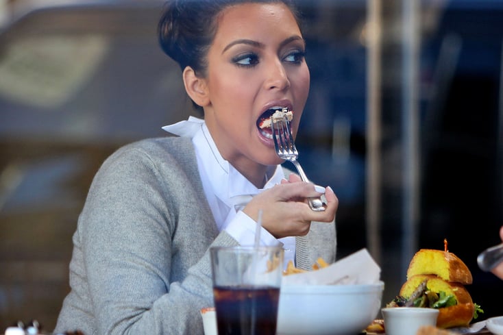 kim kardashian eating 2