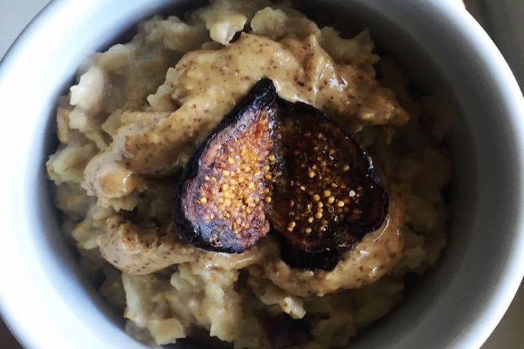 Fig infused overnight oats