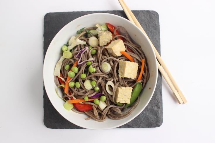 Soba Noodle Salad Edamame Vegan