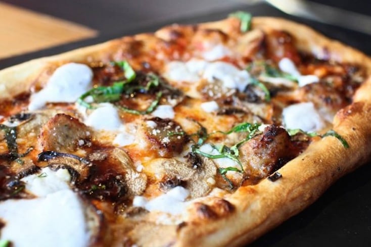 and pizza