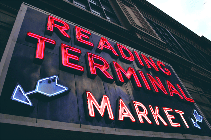Reading Terminal Market Neon Sign Philadelphia