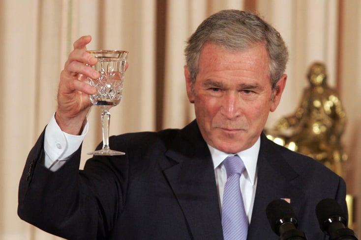 george w bush saul loeb afp