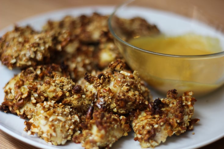 crusted honey mustard nugs