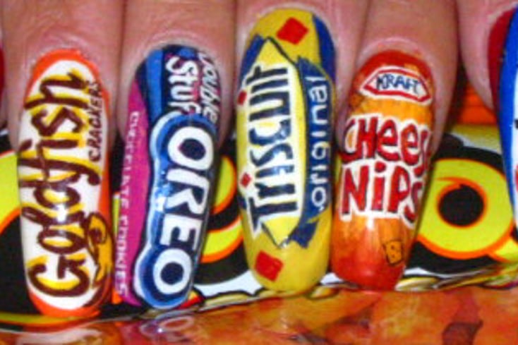 nail art junk food