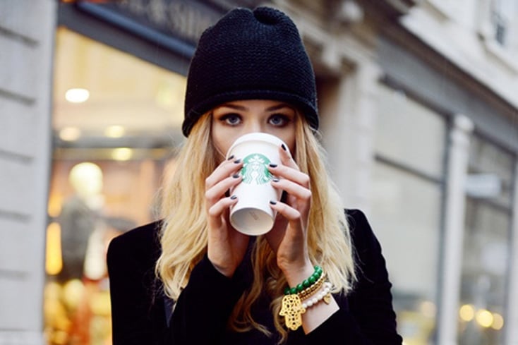 Girl Drinking Starbucks1