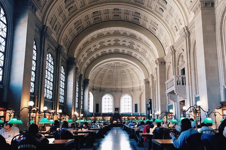 boston public library bates hall