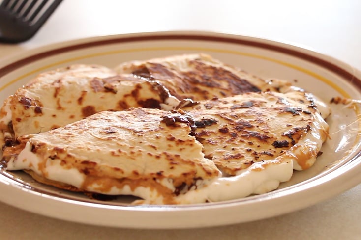 finished quesadilla