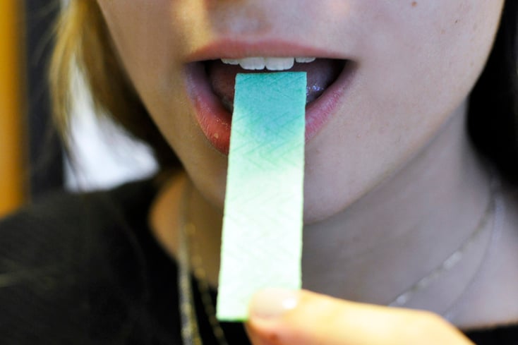 chewing