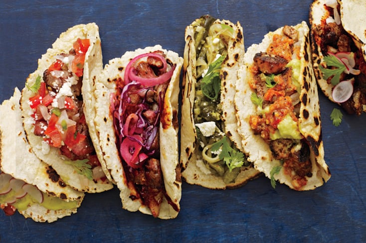 6 different types of tacos tacos and tequlia themed party