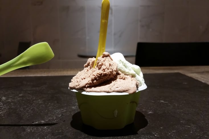 Gelato green spoon