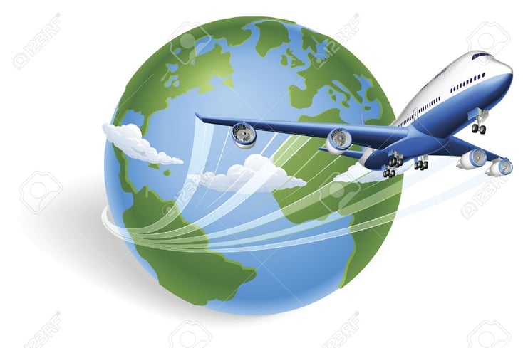 PLane and Globe