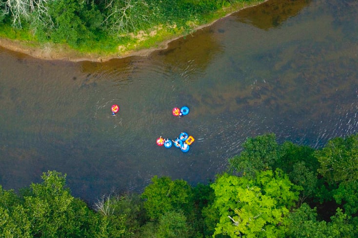 TUBING IN RIVER 1