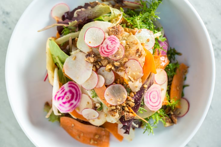 3 Arts Shaved Vegetable Salad