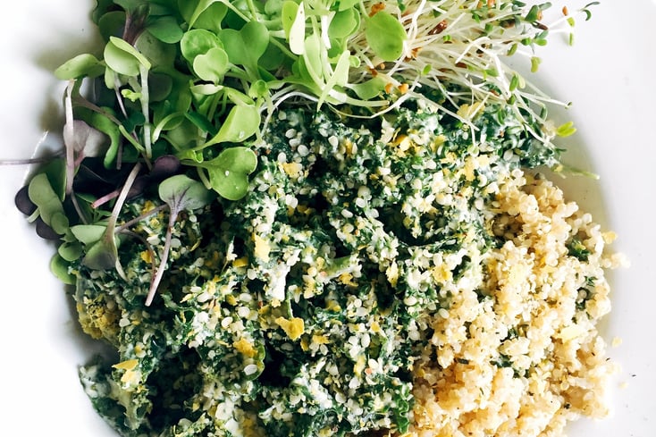 Kale Caesar Quinoa Salad %28vegan%29