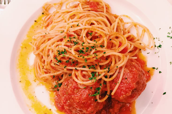 Spaghetti and Meatballs from Italy