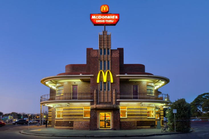 art deco mcdonalds clifton hill victoria australia