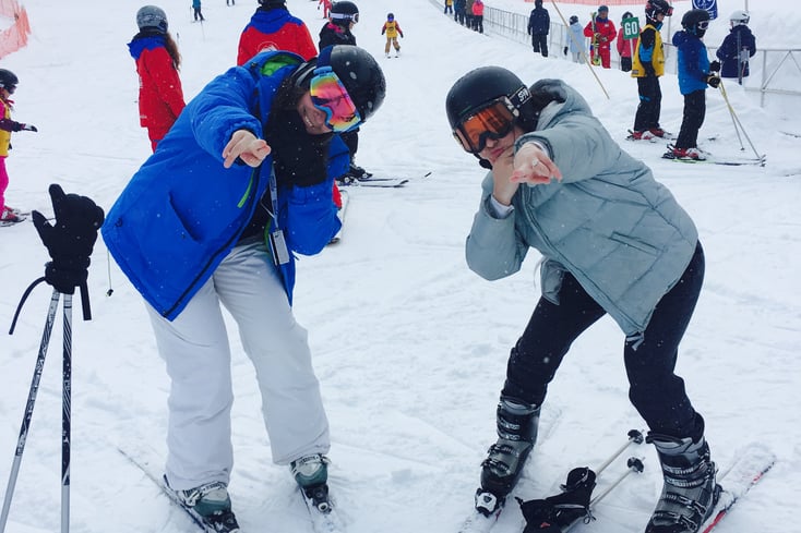 skiing
