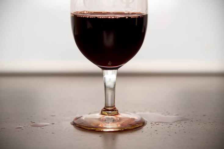 red wine glass