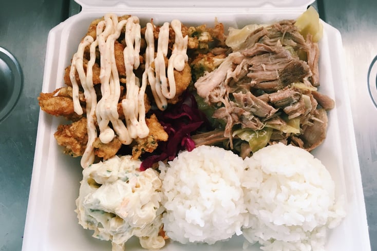Poi Dog Combo Plate Lunch