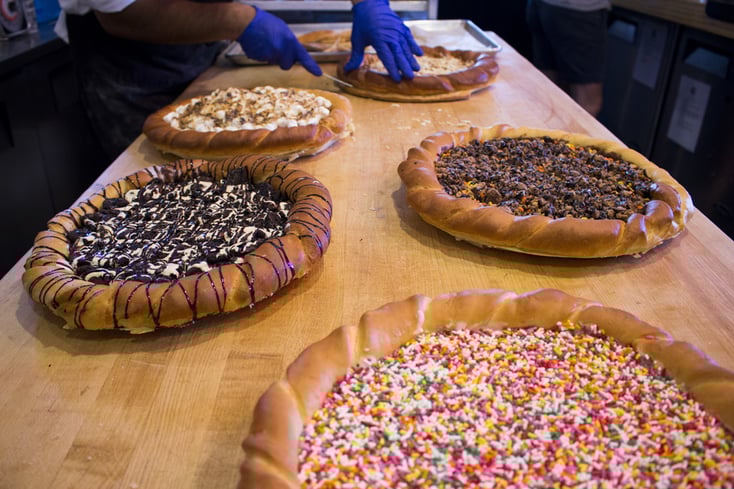 donut pizzas