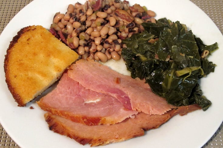 new years ham and beans