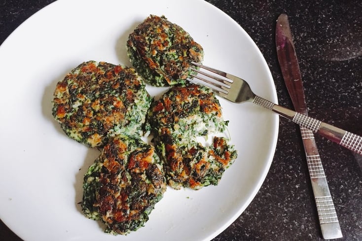 spinach cakes Jacqueline Paez