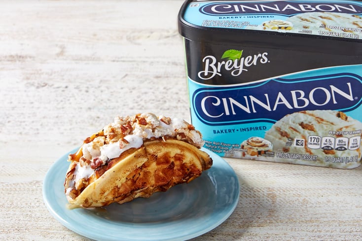 Breyers Cinnabon Waffle Taco Shot