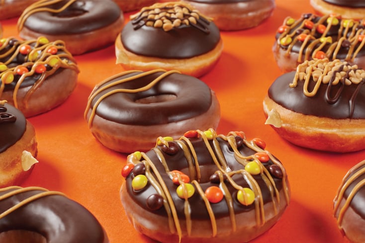 Krispy Kreme Reeses Doughnuts