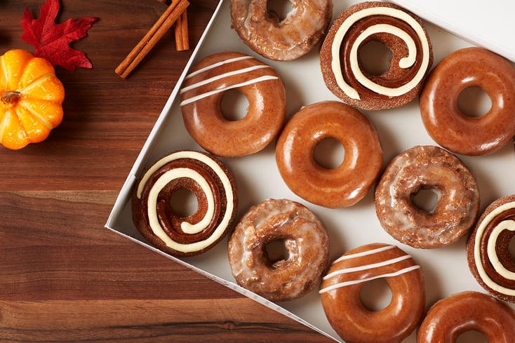 Krispy Kreme Pumpkin Spice Doughnut Collection Lifestyle