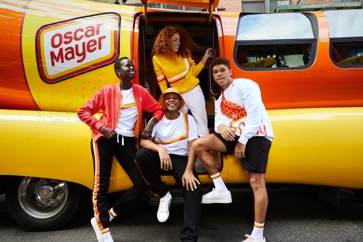 Oscar Mayer Street Meat Wienermobile Group Shot 2