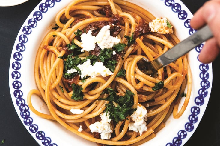 Caramelized Red Onion Pasta Photo