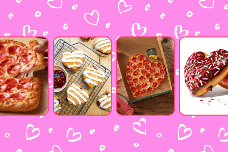 heart shaped pizza