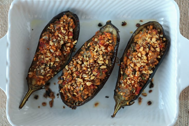 41. EGGPLANT BOATS STUFFED