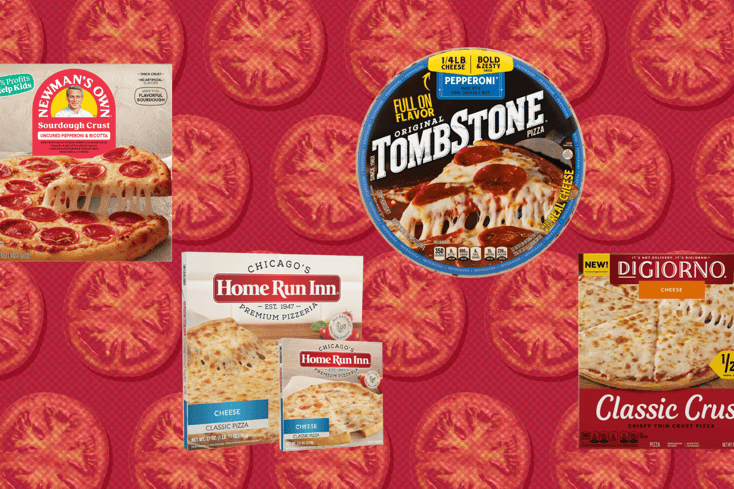 frozen pizzas