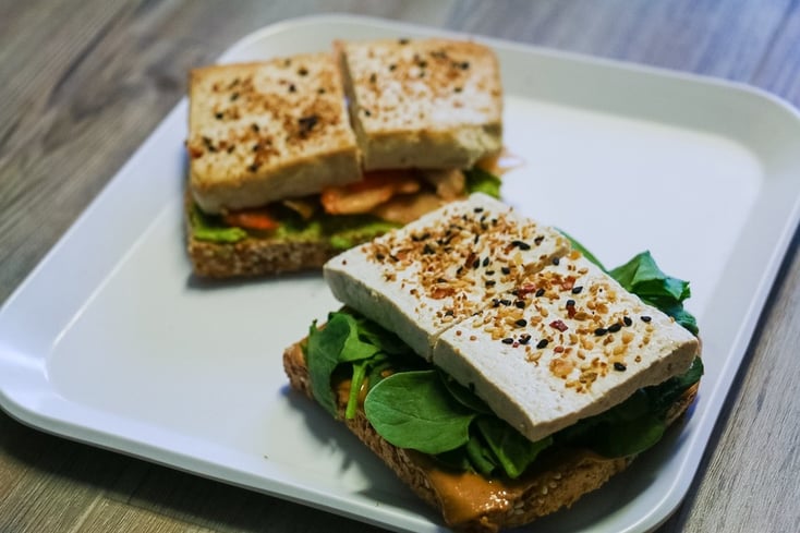 Baked Sesame Ginger Tofu
