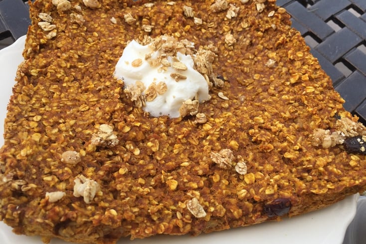 Vegan Pumpkin Baked Oatmeal