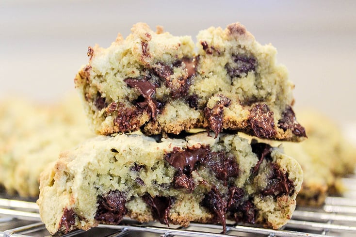 Avocado Chocolate Chip Cookies