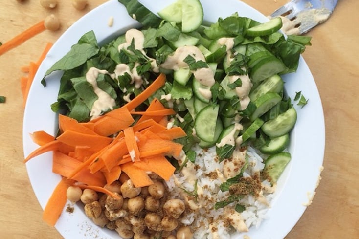 How to Make a Week's Worth of Vegan Lunches With Only 10 Ingredients 3 Simple Buddha Bowl