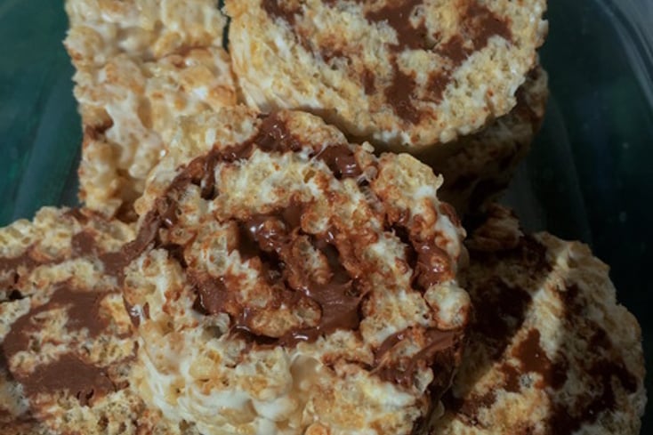 Rice Krispies Treat Pinwheel