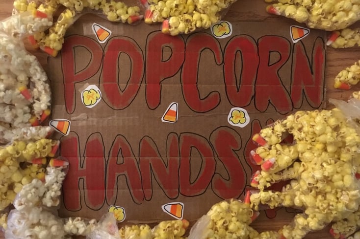 Popcorn Halloween Hands