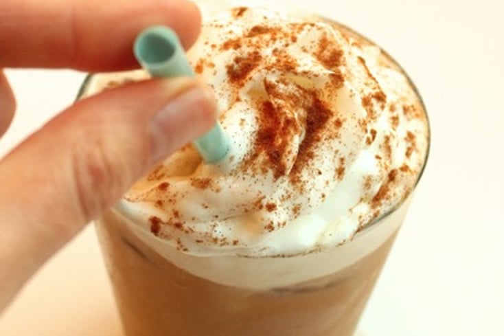 Vegan Pumpkin Spice Iced Latte