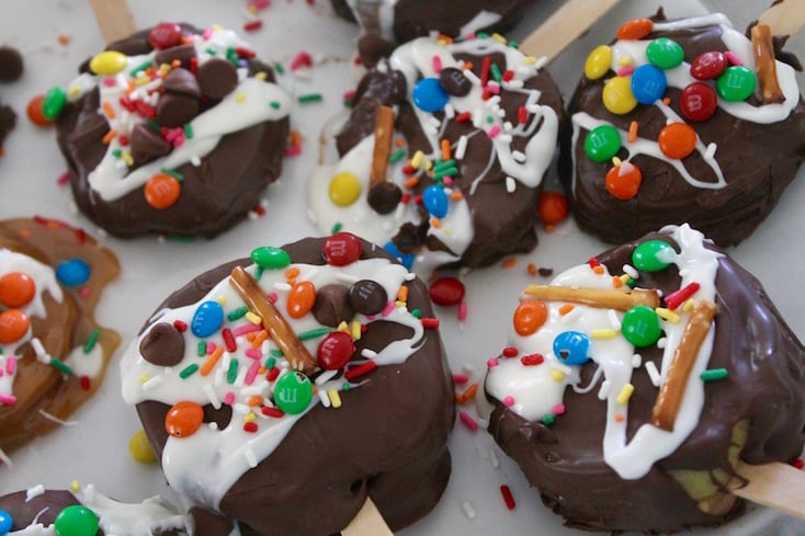 Chocolate Apple Pops