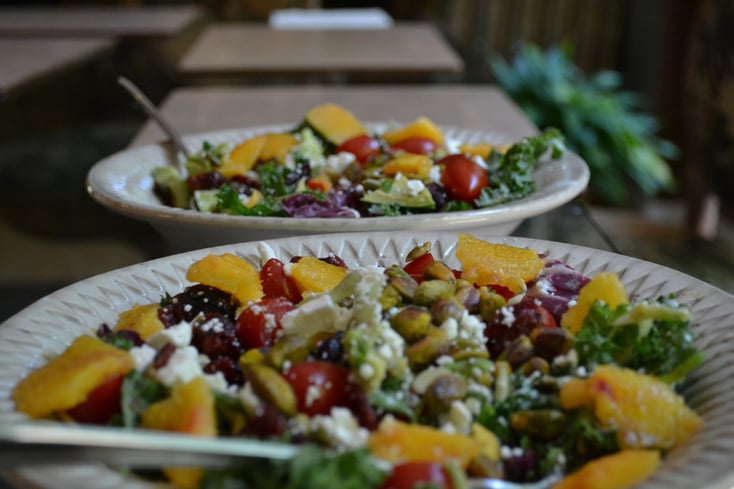 Greek Nectarine Salad 