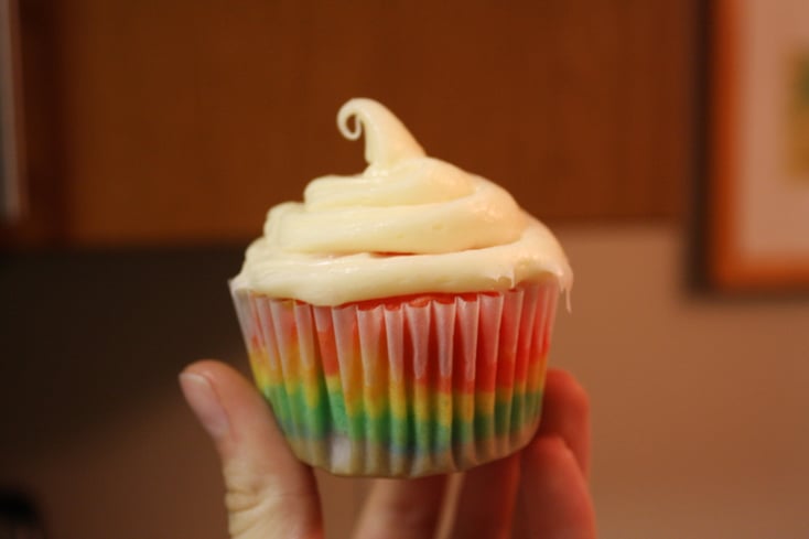 Rainbow Cupcakes