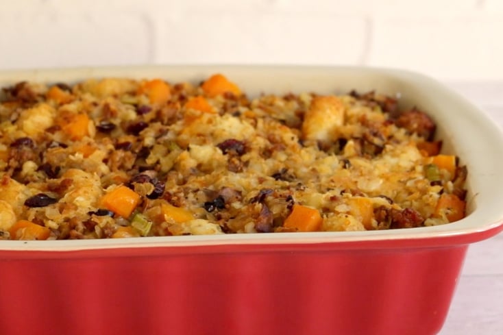 This Tater Tot Stuffing Will Make You a Hero at Thanksgiving Dinner 3 Tater Tot Stuffing