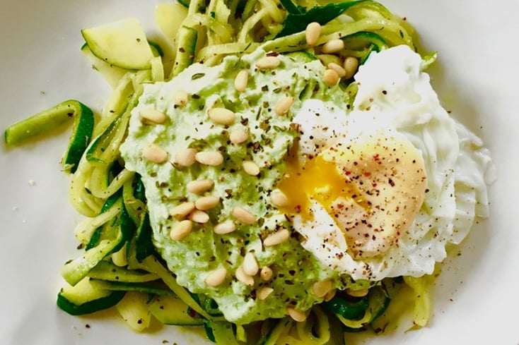 Avocado Pesto Zoodles