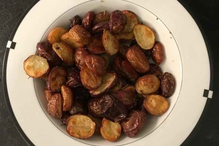 Crispy Rosemary Mini Potatoes